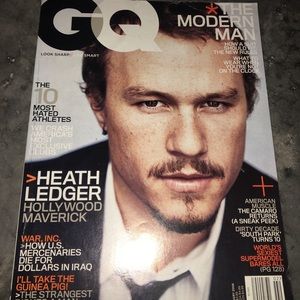 HEATH LEDGER GQ 2006 Magazine Cover